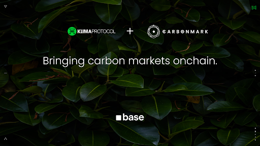 Klima Protocol x Carbonmark — bringing carbon markets onchain on Base